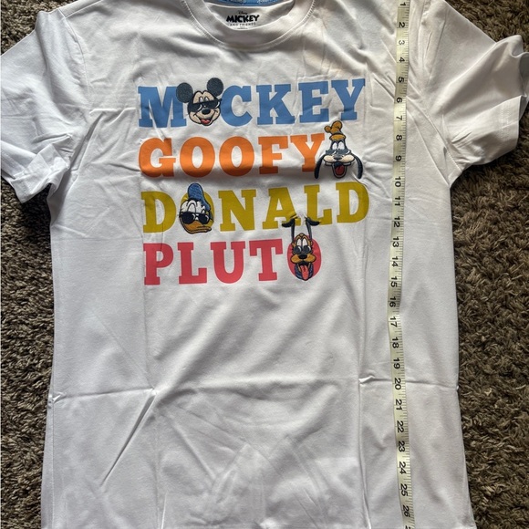 Adult's Disney White Tee with Mickey & Friends Graphic - Picture 3 of 8